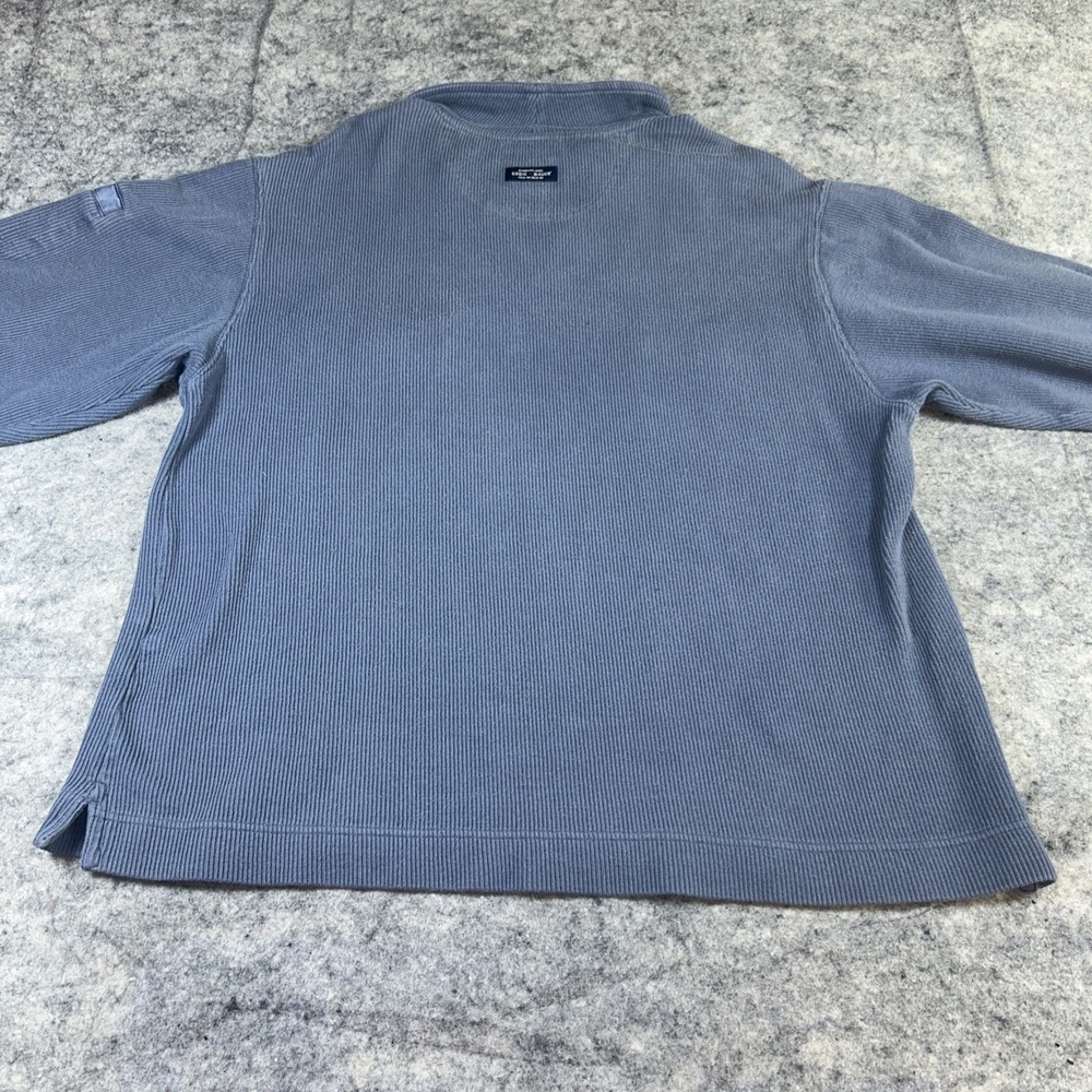 Eddie Bauer Legend Sweater XL Gray Sweatshirt Summit Pullover 1/4 Zip Pockets - Picture 4 of 8